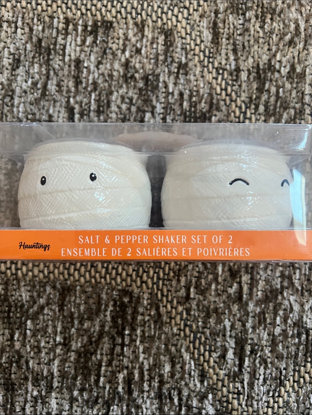 Hauntings Mummy Salt & Pepper Shaker Set New in Box